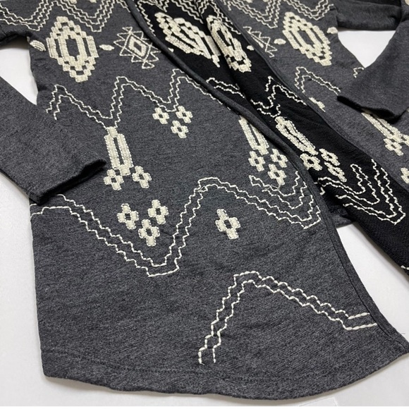 LB Lucky Lutus Embroidered Lagenlook Open Cardigan - Picture 5 of 9
